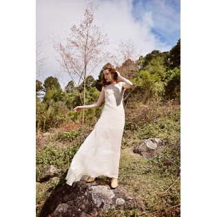 Summer Transparent Silk Maxi Dress