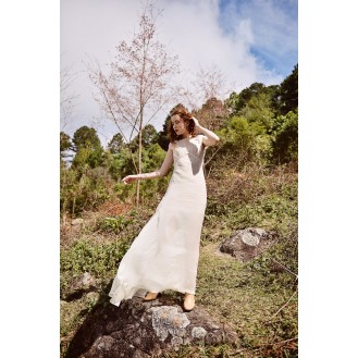 Summer Transparent Silk Maxi Dress