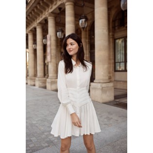 White Puff Sleeve Dress